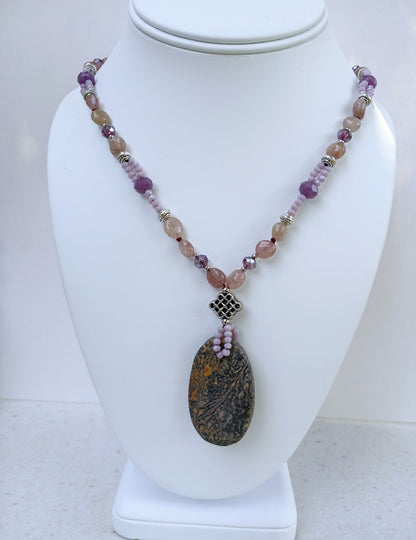 Amazonite, African Turquoise, Jasper Necklace