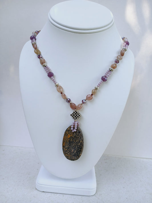 Amazonite, African Turquoise, Jasper Necklace