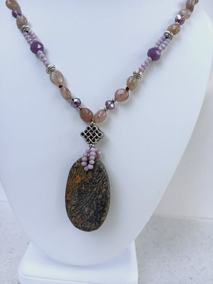 Amazonite, African Turquoise, Jasper Necklace