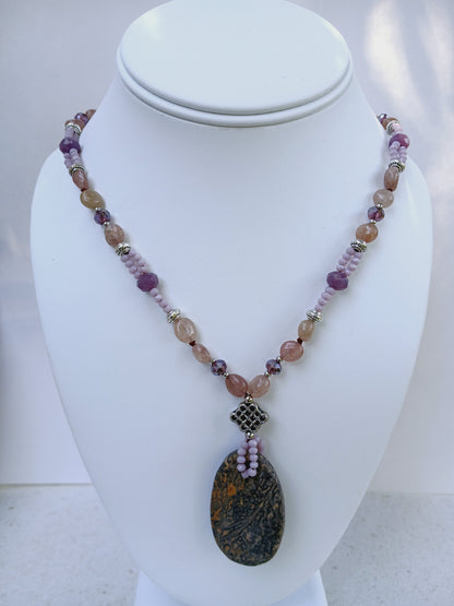 Amazonite, African Turquoise, Jasper Necklace