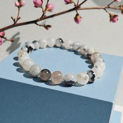 White Rainbow Moonstone Bracelet
