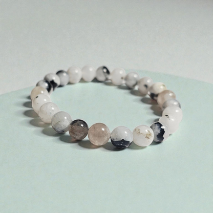 White Rainbow Moonstone Bracelet