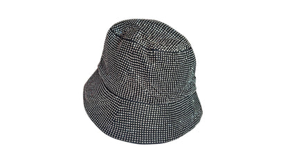 Black Rhinestone Bucket Hat