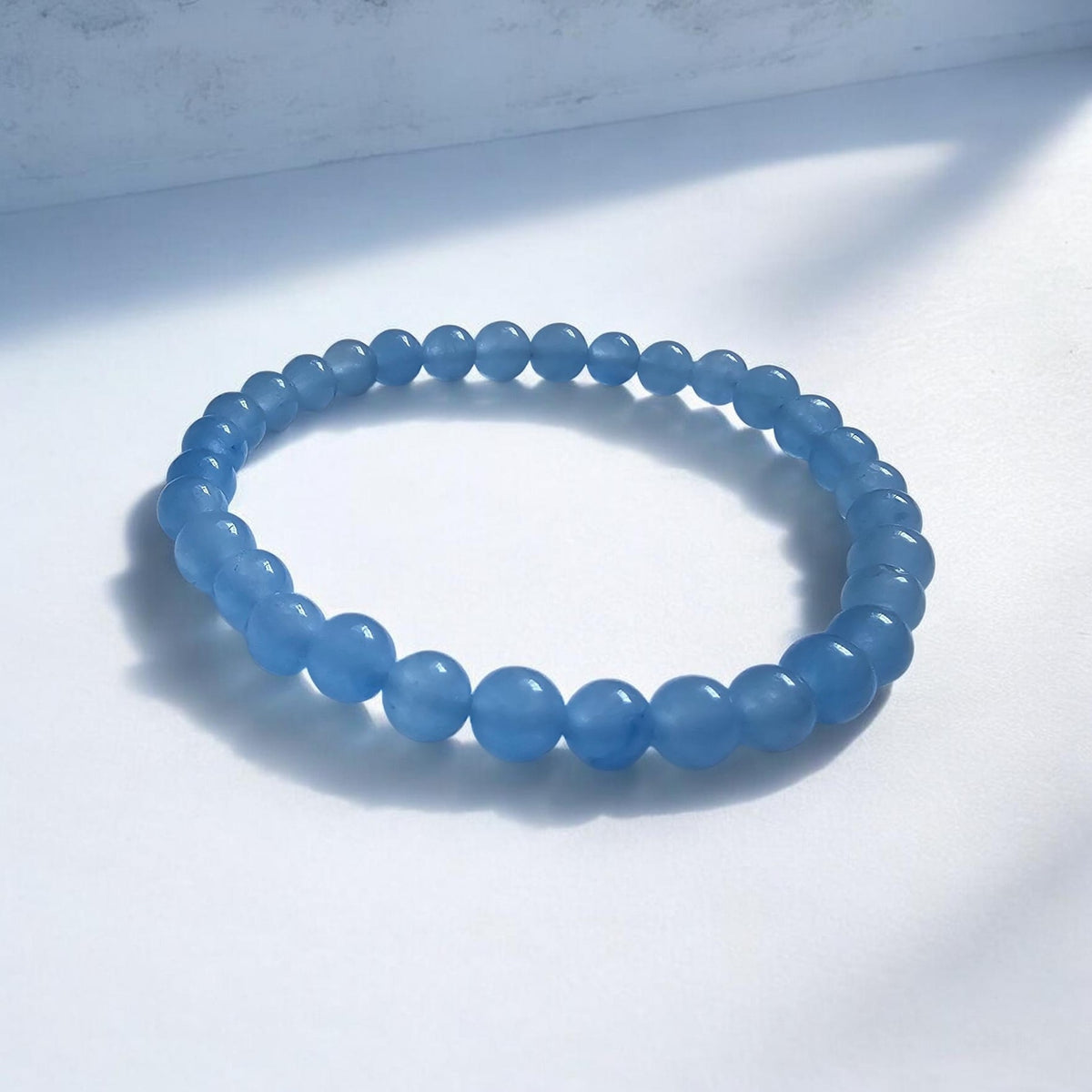 Blue Chalcedony Healing Stone Bracelet