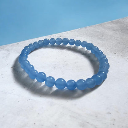Blue Chalcedony Healing Stone Bracelet
