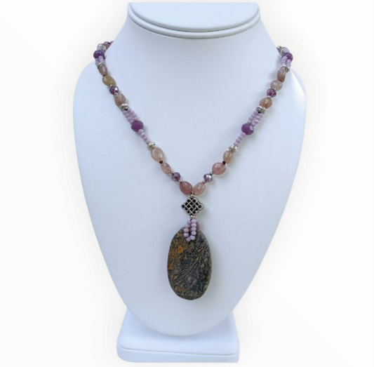 Amazonite, African Turquoise, Jasper Necklace