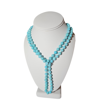 Natural Turquoise Beaded  Necklace