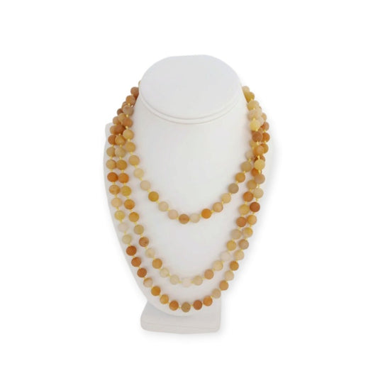 Yellow Jade Stone Necklace