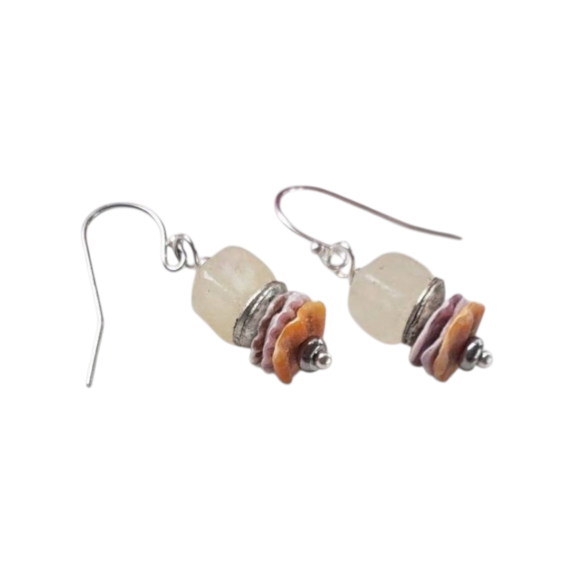Yellow Minimalist Morganite Earrings featuring 8mm pectin scallop shell design set in sterling silver, perfect for women who love delicate summer jewelry. These dainty earrings add a soft pop of color and elegant charm to any outfit, ideal for casual wear or special occasions. Lightweight and stylish, they make a thoughtful gift for birthdays, anniversaries, or seasonal celebrations. A beautiful blend of natural inspiration and minimalist fashion.