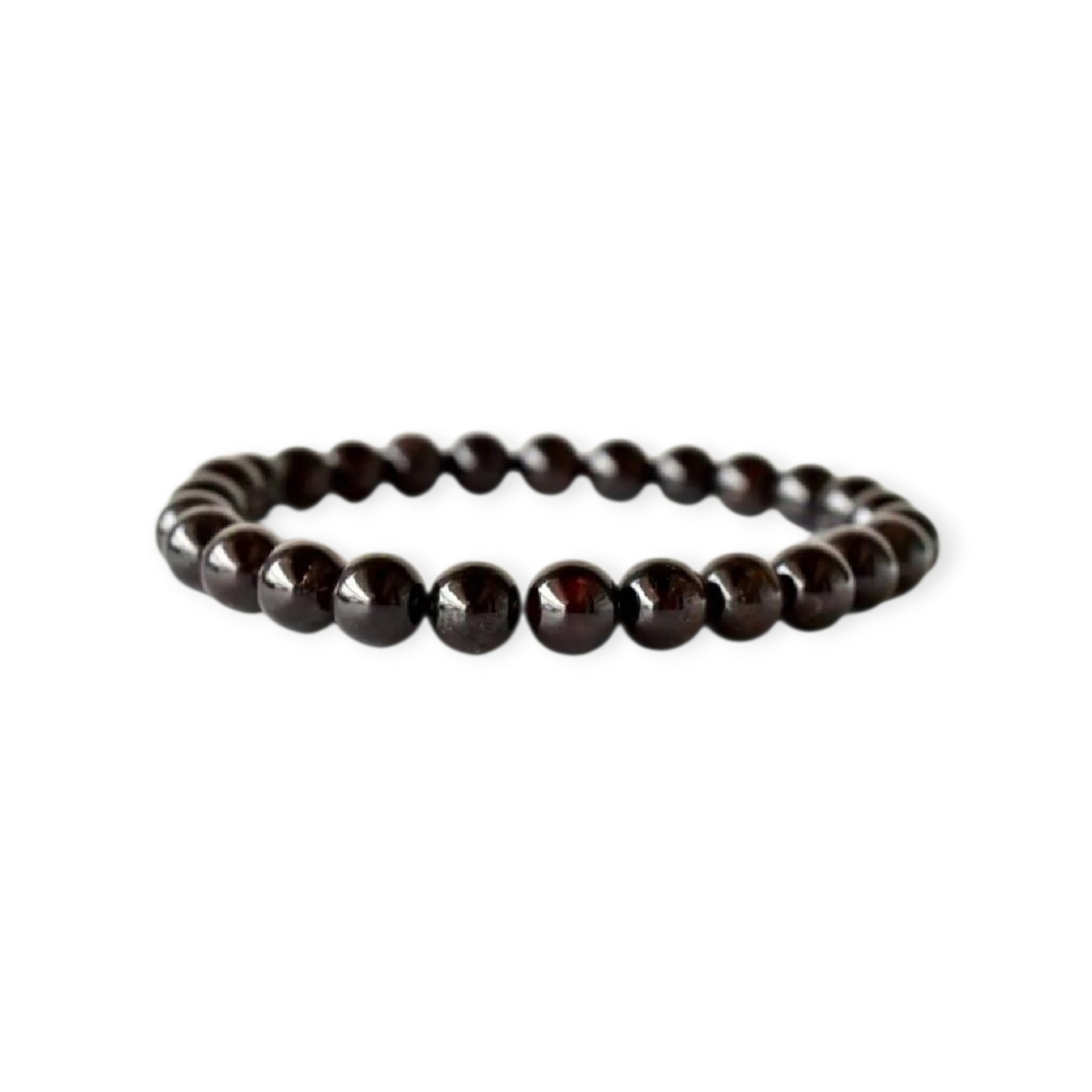 Garnet Handmade Bracelet featuring natural deep red crystal beads crafted into a healing energy design for women and men. This unisex gemstone bracelet promotes strength, passion, and energy balance, making it a meaningful gift for her or him. Perfect for daily wear, meditation, or spiritual wellness, it blends natural beauty with artisan craftsmanship. Lightweight and powerful, this bracelet adds a bold touch to any outfit while supporting emotional and physical grounding.