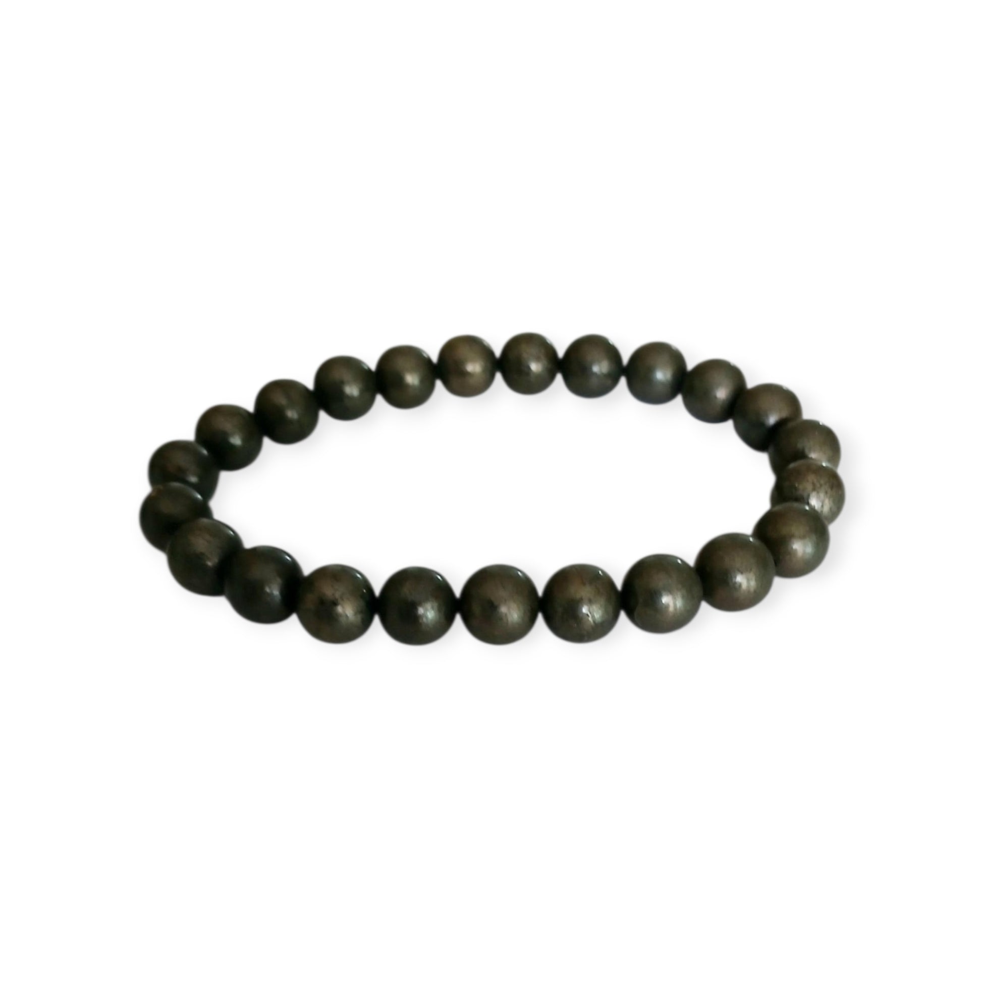 Good Luck Pyrite Bracelet featuring handmade crystal beads designed to attract abundance and positive spiritual energy. This unisex bracelet combines shimmering pyrite stones with artisanal craftsmanship, making it a meaningful gift for both women and men. Lightweight and stylish, it promotes confidence, prosperity, and protection. Perfect for everyday wear or meditation, this abundance bracelet blends healing properties with modern boho jewelry aesthetics.