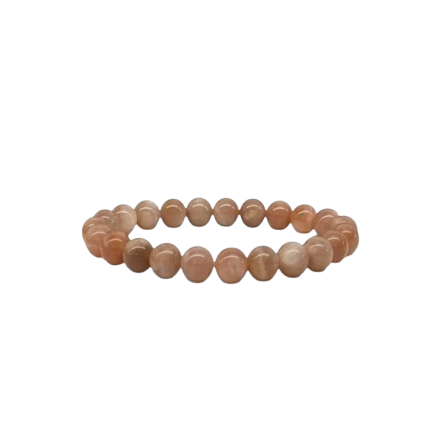 Peach moonstone beaded bracelet handcrafted from natural crystal gemstones known for promoting calm, emotional balance, and intuition. This healing jewelry piece is designed to support mindfulness, meditation, and positive energy, making it a meaningful gift for yoga lovers, spiritual seekers, or anyone drawn to crystal healing. A beautiful everyday accessory that blends boho style with intention, perfect for birthdays, self-care gifts, or personal wellness.