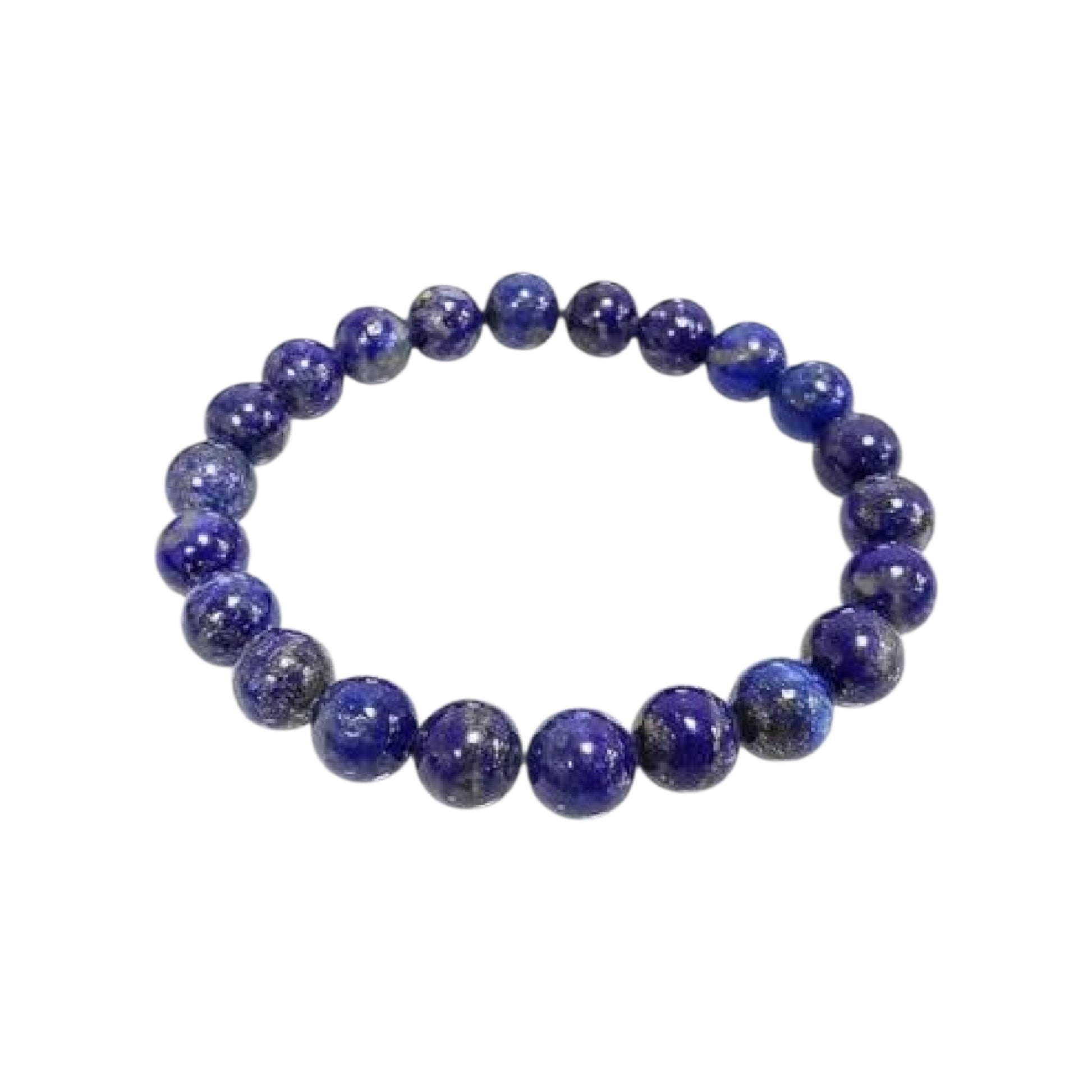 Blue Lapis Lazuli stretch bracelet for men and women, made with natural stones known for their healing and protective properties. This spiritual energy bracelet promotes mental clarity, inner peace, and positive energy. Handcrafted with care, it’s a versatile accessory that combines style and meaning, perfect as a thoughtful gift for those seeking protection, balance, and enhanced spiritual well-being in daily life.