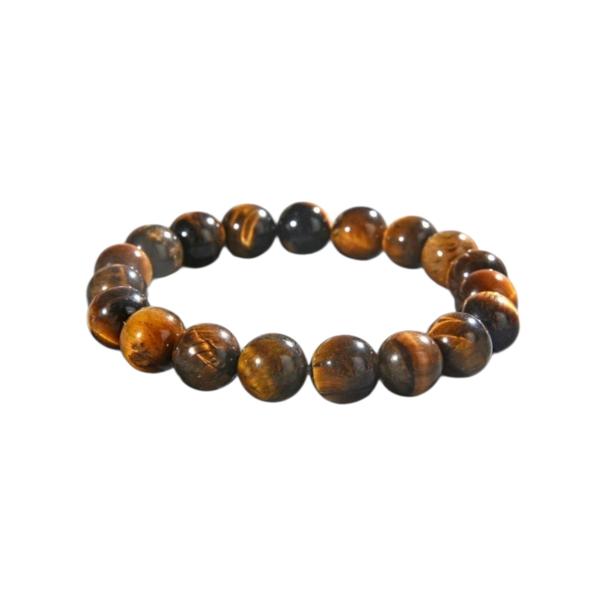 Tiger Eye Bracelet for men featuring natural healing crystals known for protection, strength, and balance. This stylish spiritual jewelry is designed to promote positive energy and calm, making it a meaningful gift for him—perfect for husbands or boyfriends. Handmade with quality beads, it combines durability and fashion for everyday wear. Ideal for meditation, casual outfits, or special occasions, blending wellness with masculine style.