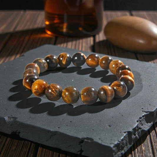 Tiger Eye Stretch Bracelet for Men