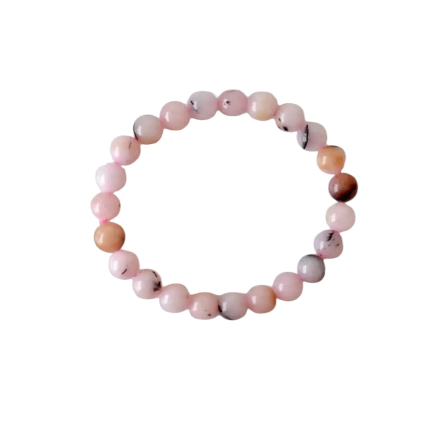 Pink Opal Bracelet featuring natural stone beads handcrafted into a soft pink crystal gemstone design, perfect for women who love healing and elegant jewelry. This delicate bracelet promotes emotional healing, love, and calm energy, making it an ideal gift for her or a thoughtful bridesmaid bracelet. Lightweight and feminine, it blends artisanal craftsmanship with the gentle beauty of pink opal, suitable for everyday wear or meaningful special occasions.