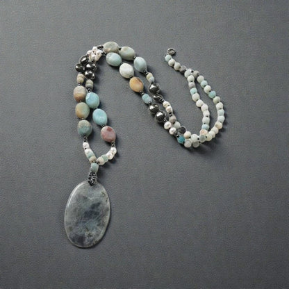 Amazonite Labradorite  Necklace