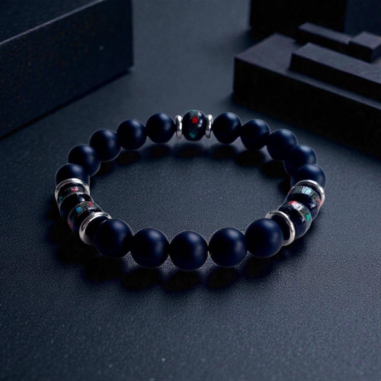 Handcrafted Onyx Bracelet for Men featuring yak bone, natural stone, and black lava beads. This minimalist Tibetan protection bracelet offers spiritual grounding and energy balance. Stylish yet meaningful, the black charm jewelry makes a unique handmade gift for men. Ideal for daily wear or special occasions, it combines tradition and modern design. Perfect men’s accessory for wellness, mindfulness, and style.