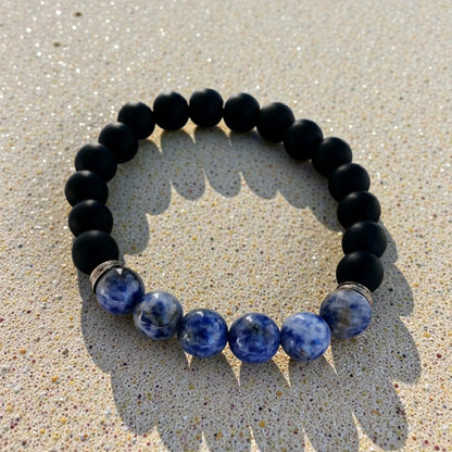 Onyx Sodalite Bracelet