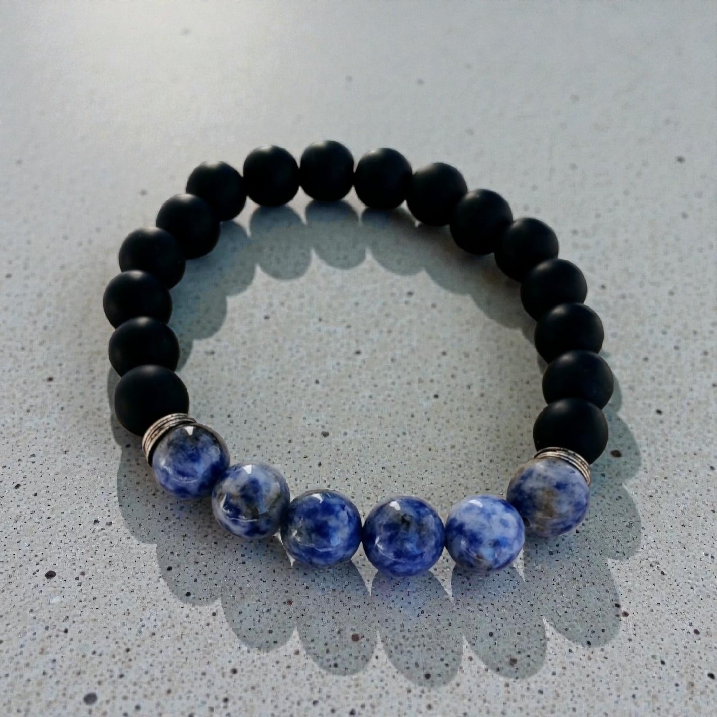 Onyx Sodalite Bracelet