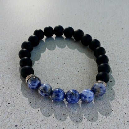 Onyx Sodalite Bracelet