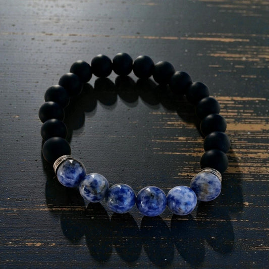 Onyx Sodalite Bracelet