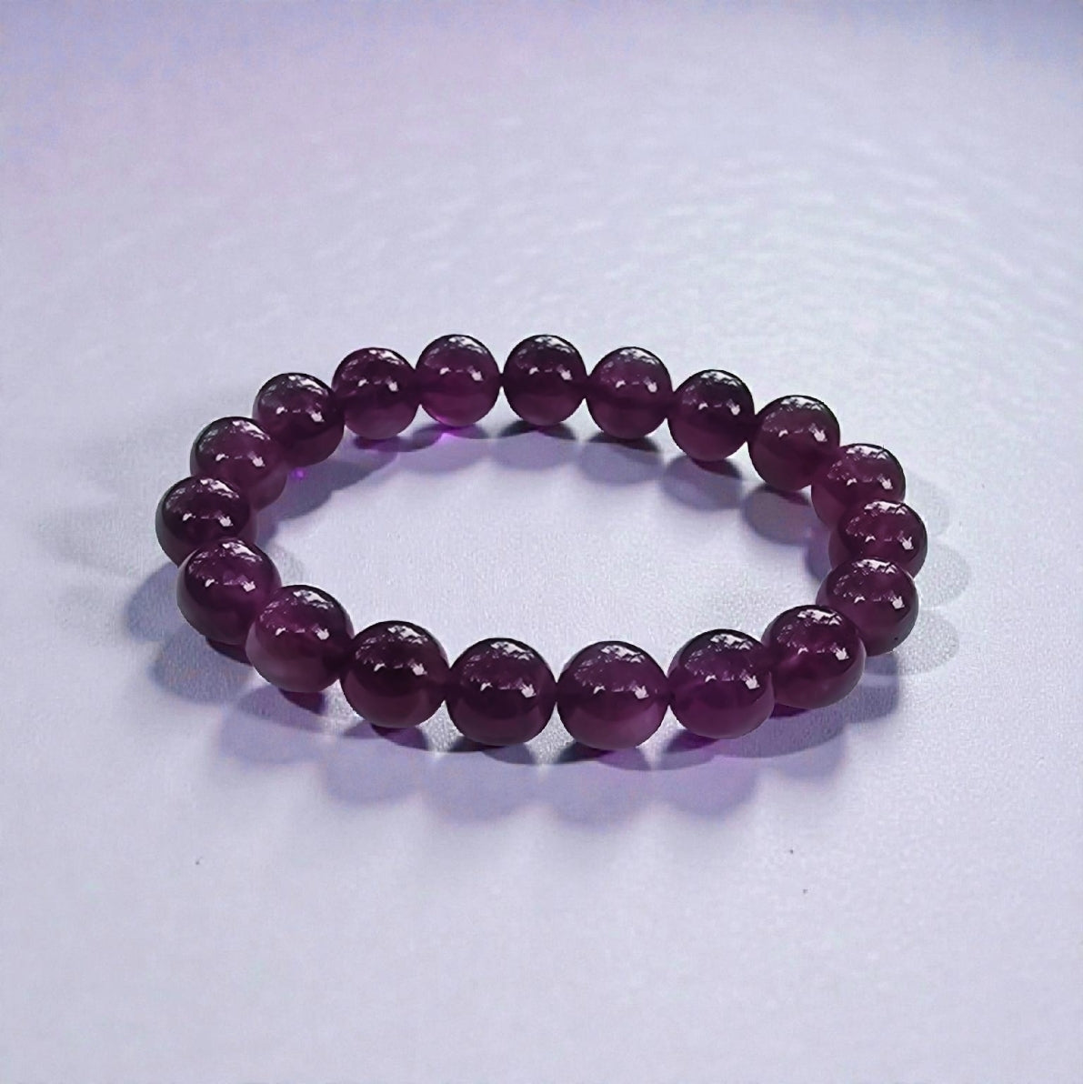 Amethyst stretch bracelet handcrafted with natural amethyst stones, designed to promote calming and spiritual energy. This versatile crystal bracelet supports relaxation, emotional balance, and mindfulness, making it ideal for meditation, yoga, or everyday wear. A thoughtful gift for women, friends, or loved ones seeking healing crystal jewelry, it combines stylish boho aesthetics with meaningful energy for wellness, self-care, and spiritual connection.