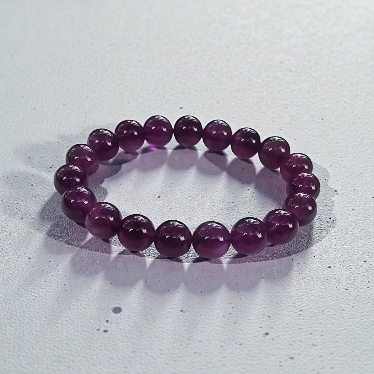 Amethyst stretch bracelet handcrafted with natural amethyst stones, designed to promote calming and spiritual energy. This versatile crystal bracelet supports relaxation, emotional balance, and mindfulness, making it ideal for meditation, yoga, or everyday wear. A thoughtful gift for women, friends, or loved ones seeking healing crystal jewelry, it combines stylish boho aesthetics with meaningful energy for wellness, self-care, and spiritual connection.