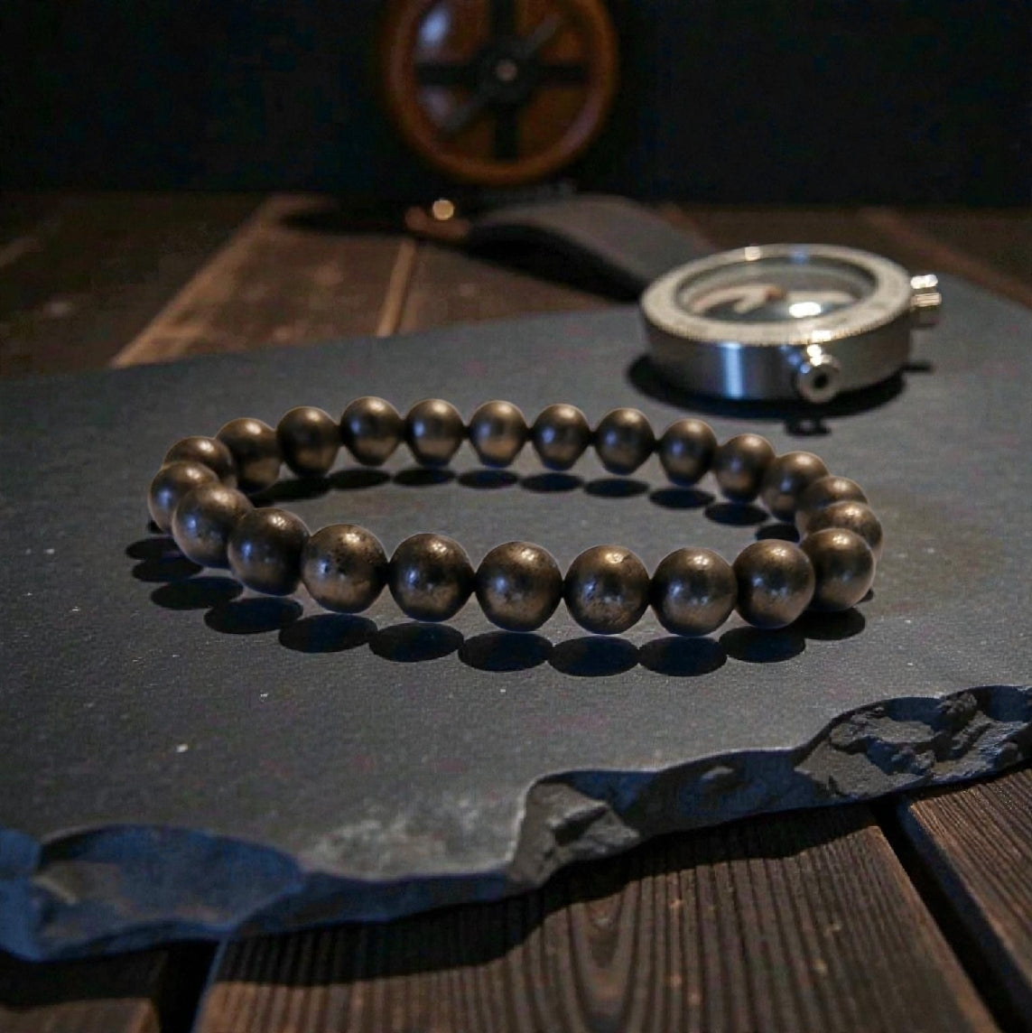 Good Luck Pyrite Bracelet featuring handmade crystal beads designed to attract abundance and positive spiritual energy. This unisex bracelet combines shimmering pyrite stones with artisanal craftsmanship, making it a meaningful gift for both women and men. Lightweight and stylish, it promotes confidence, prosperity, and protection. Perfect for everyday wear or meditation, this abundance bracelet blends healing properties with modern boho jewelry aesthetics.