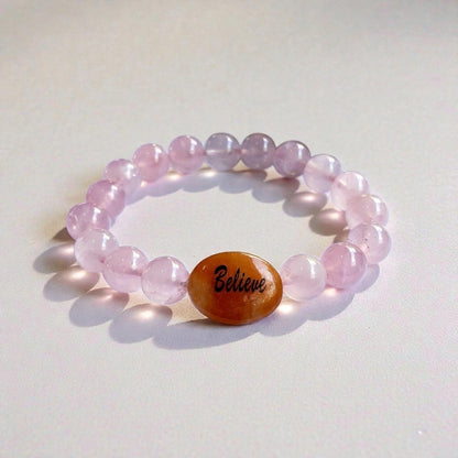 Rose quartz and jasper healing bracelet handcrafted from natural crystal gemstones known for promoting love, grounding, and emotional balance. This statement bracelet blends soft pink rose quartz with earthy jasper stones, creating a bold yet calming jewelry piece. Ideal for crystal healing lovers, meditation, or mindfulness practices, it makes a meaningful gift for women seeking harmony, self-care, and positive energy in everyday life.
