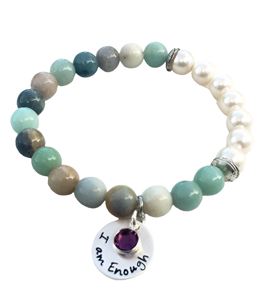 Agate Freshwater Pearl Bracelet designed as an inspirational healing accessory for women, combining green agate stones with delicate freshwater pearls. This empowering zodiac jewelry piece promotes balance, positivity, and emotional strength, making it a thoughtful gift for her. Perfect for daily wear or special occasions, the bracelet blends natural beauty with meaningful symbolism. Stylish and versatile, it complements both casual and elegant outfits.