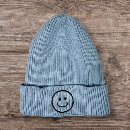 Trendy Smiley Face Beanie  Hat