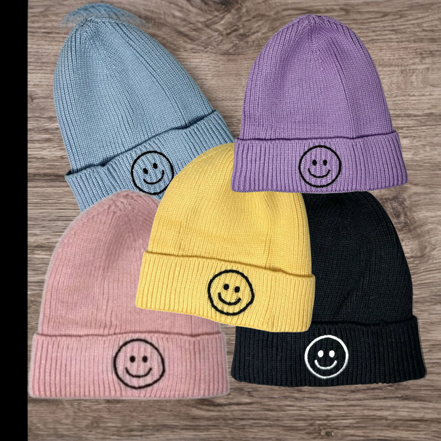 Trendy Smiley Face Beanie  Hat