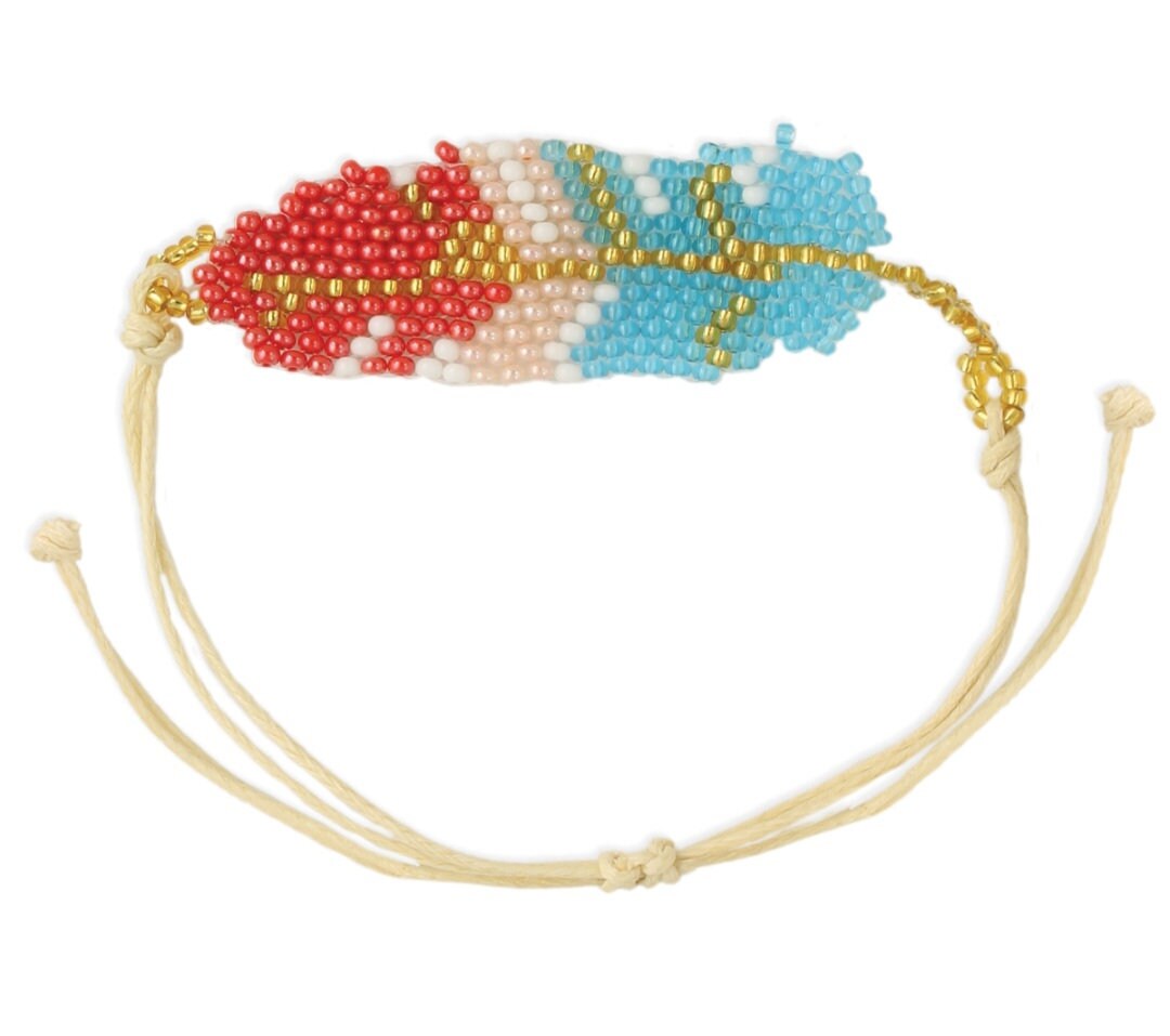 Boho Feather Beaded Bracelet featuring handcrafted Southwestern Native American-inspired design with intricate beadwork and tribal motifs. This handmade jewelry set includes a matching beaded necklace and bracelet, perfect as a gift for those who love authentic tribal style accessories. Combining earthy tones and feather accents, it adds a bold, cultural flair to any outfit. Ideal for boho fashion lovers seeking unique, artisanal pieces with rich heritage and artistic craftsmanship.