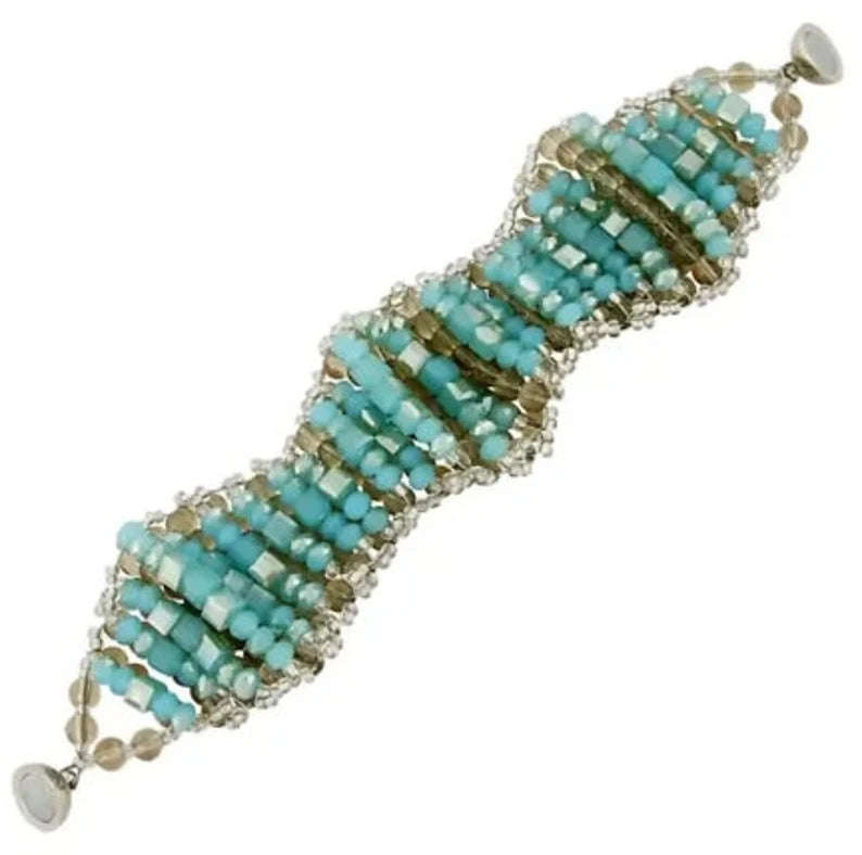 Chunky Turquoise Bracelet for women featuring natural blue-green crystal beads handcrafted into a bold, statement jewelry piece. This handmade turquoise bracelet promotes spiritual healing and positive energy, perfect for those seeking balance and protection. Lightweight yet eye-catching, it makes a meaningful gift for her, blending artisanal craftsmanship with vibrant, earthy tones. Ideal for everyday wear or special occasions to enhance any outfit with boho elegance.