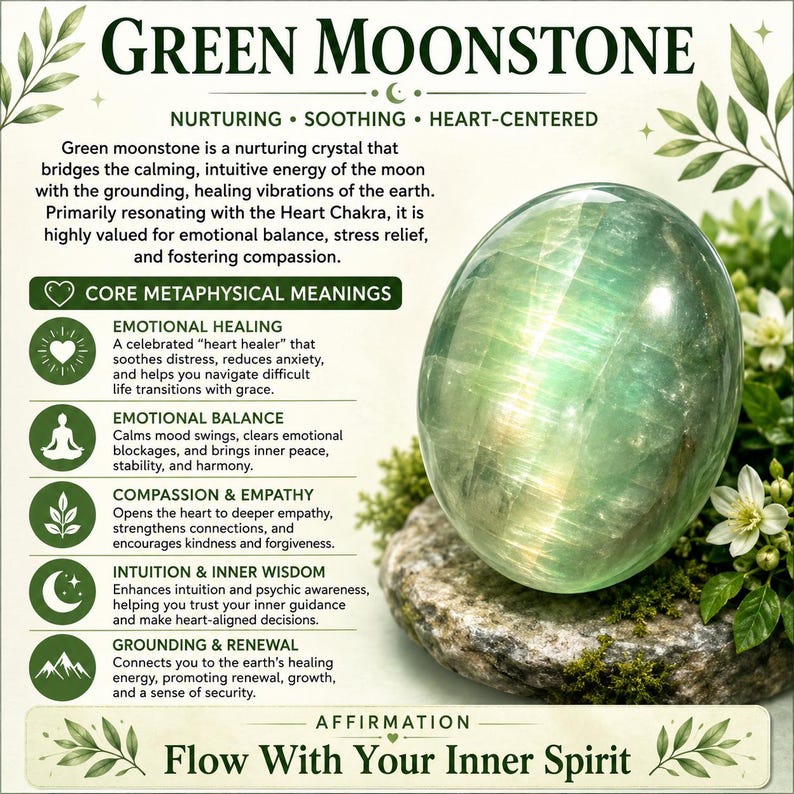 Green Moonstone Bracelet