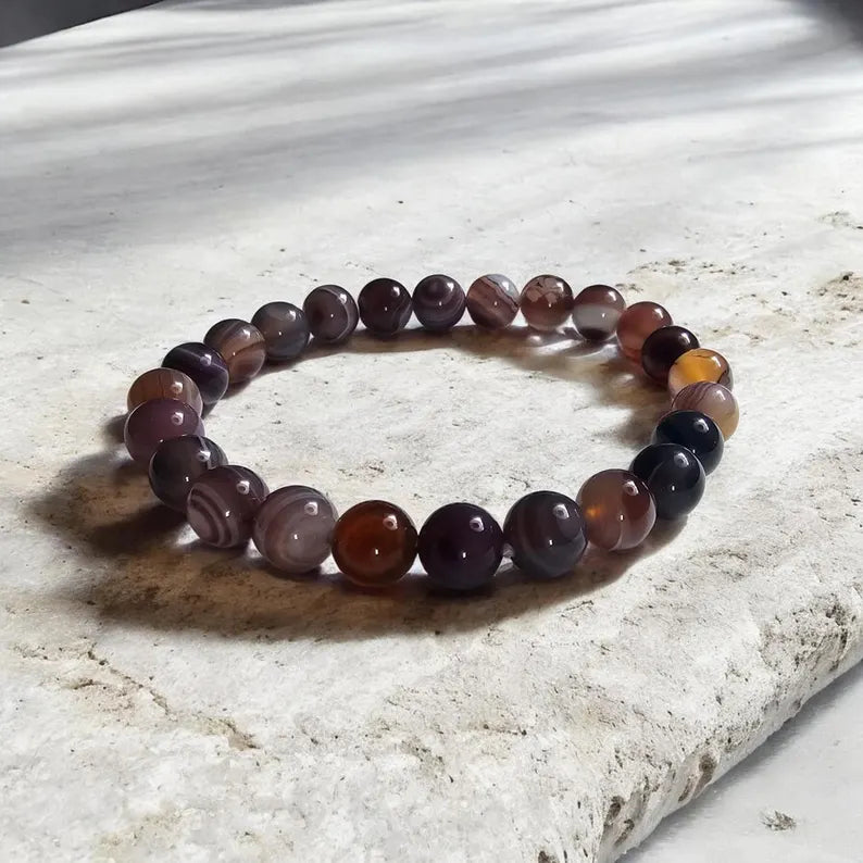 Botswana Agate Stretch Bracelet