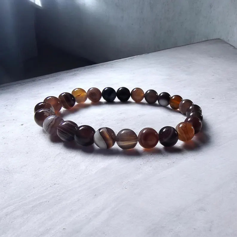 Botswana Agate Stretch Bracelet
