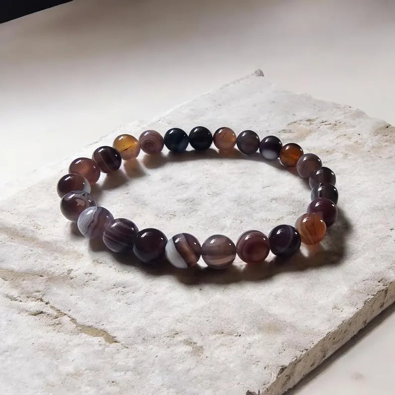 Botswana Agate Stretch Bracelet
