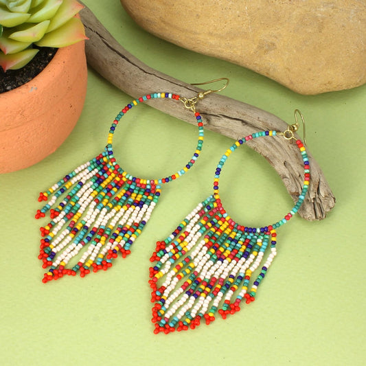 Southwestern Sunset Fringe Earrings