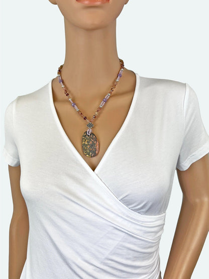 Amazonite, African Turquoise, Jasper Necklace