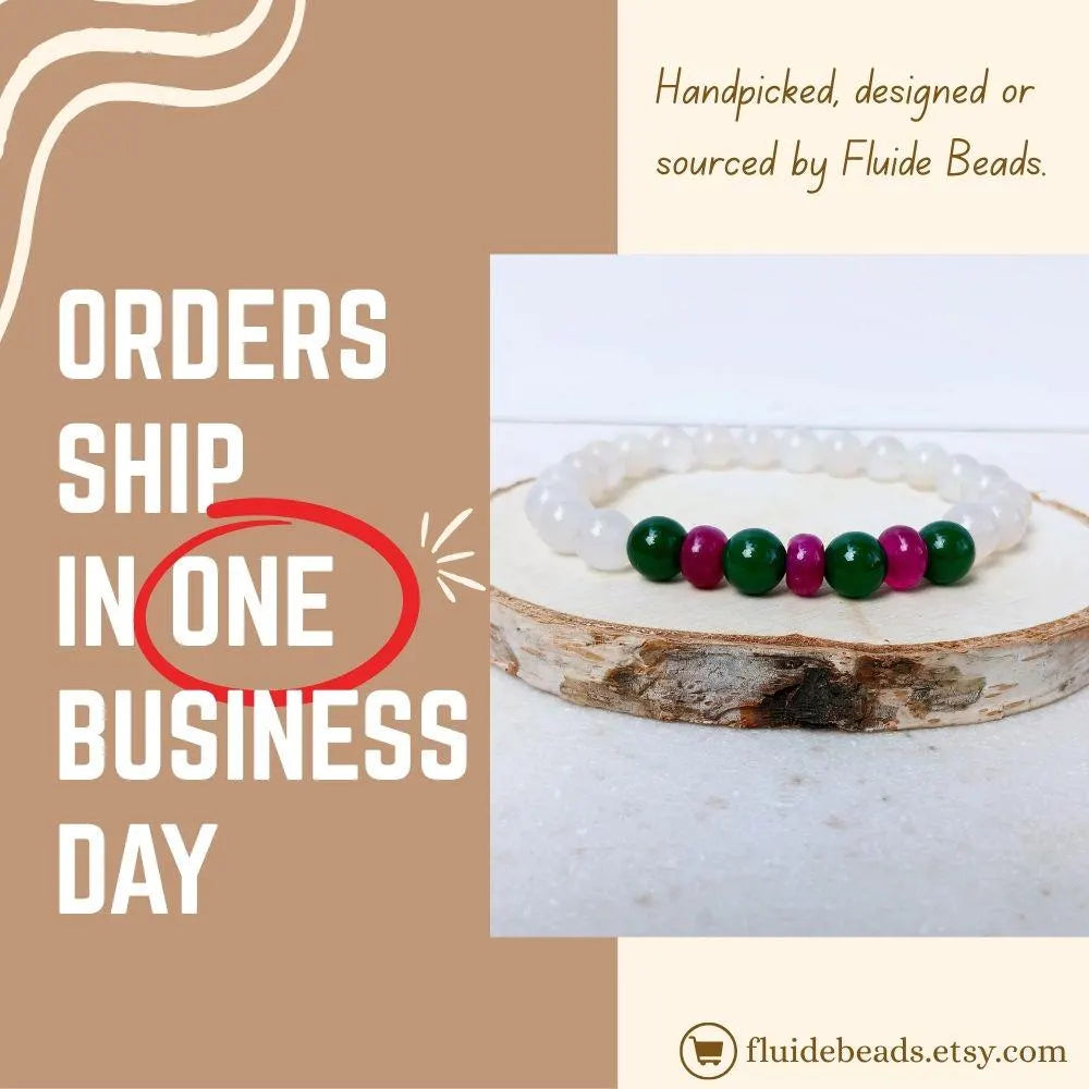 Natural White Opal and Jade Beaded Bracelet featuring 8mm stretch beads crafted for women who appreciate elegant, handmade jewelry. This lucky charm bracelet combines shimmering white opal with soothing jade stones, symbolizing balance, protection, and positive energy. Perfect gift for her on birthdays, anniversaries, or special occasions. A beautiful, versatile accessory that blends spiritual healing with stylish, artisanal craftsmanship.