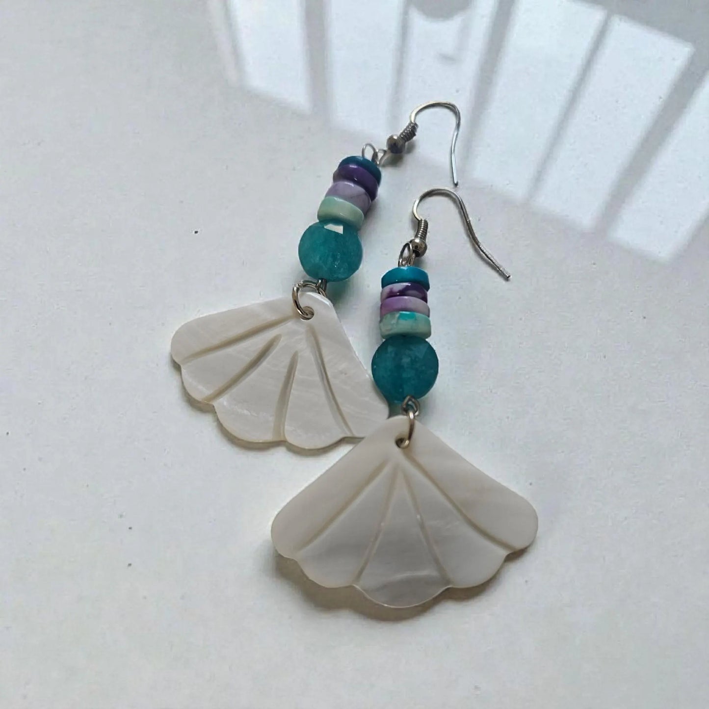 Blue Apatite Sterling Silver Boho Earrings