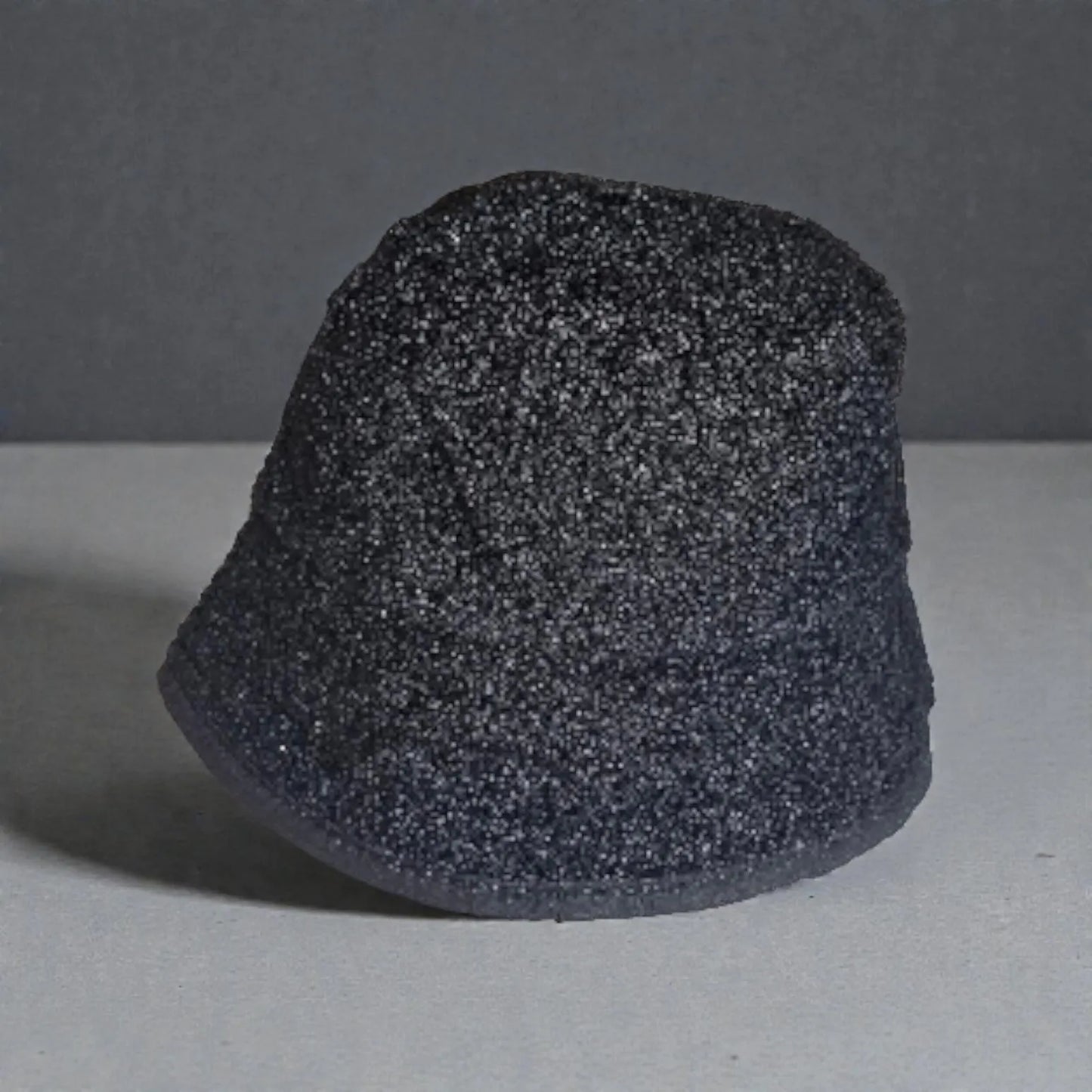 Black Fur Bucket Hat