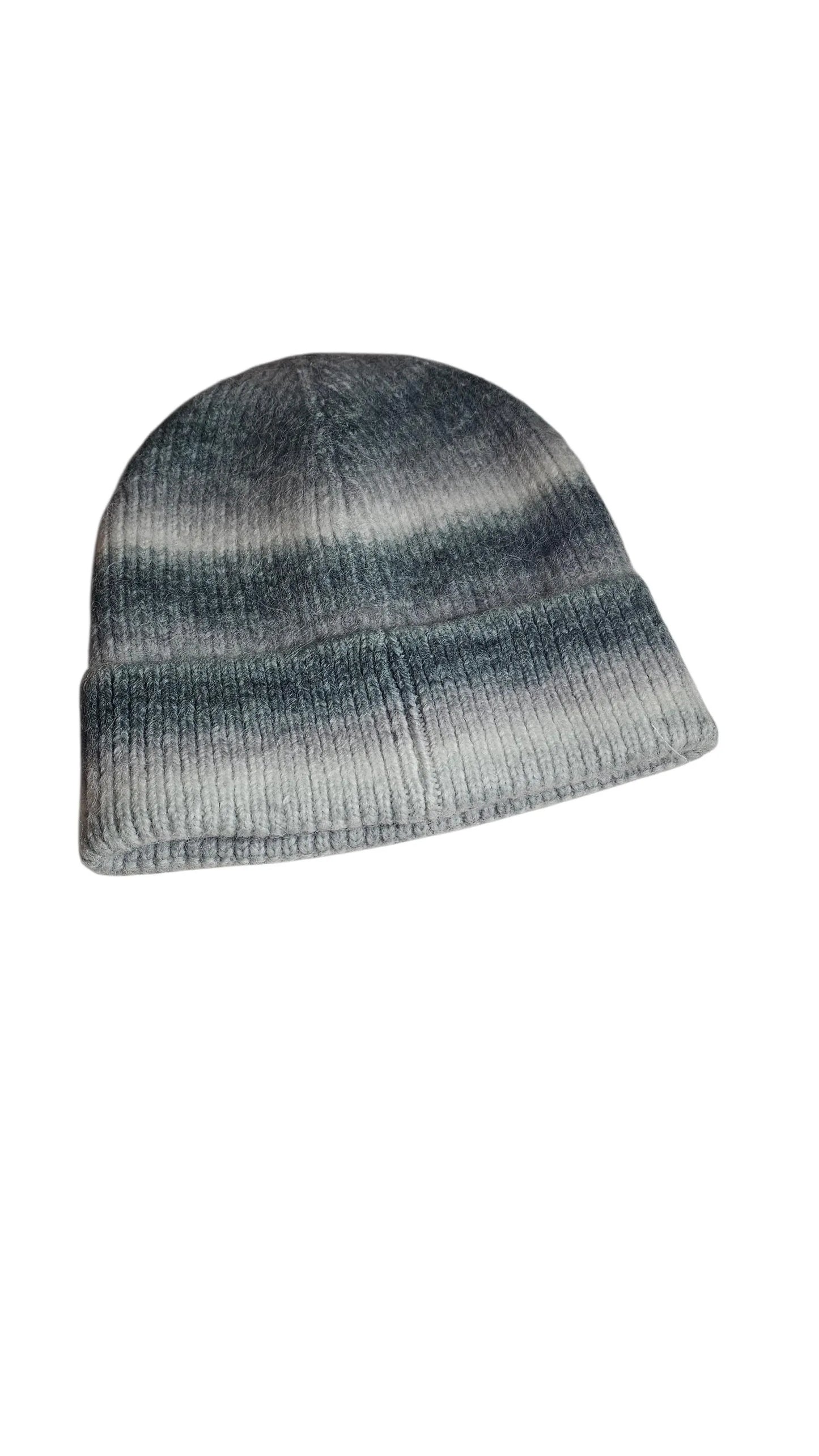 Stripe Gray Knit Hat