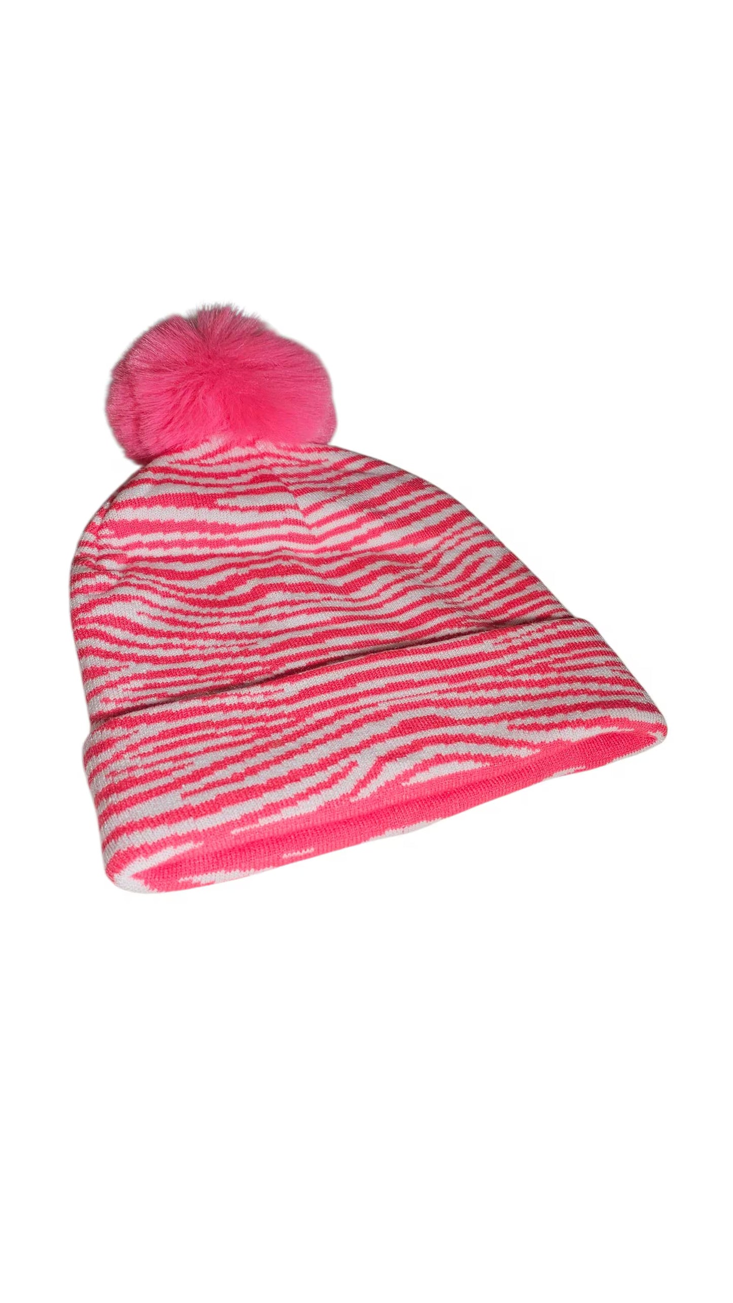 Stripe Pink Knit Hat