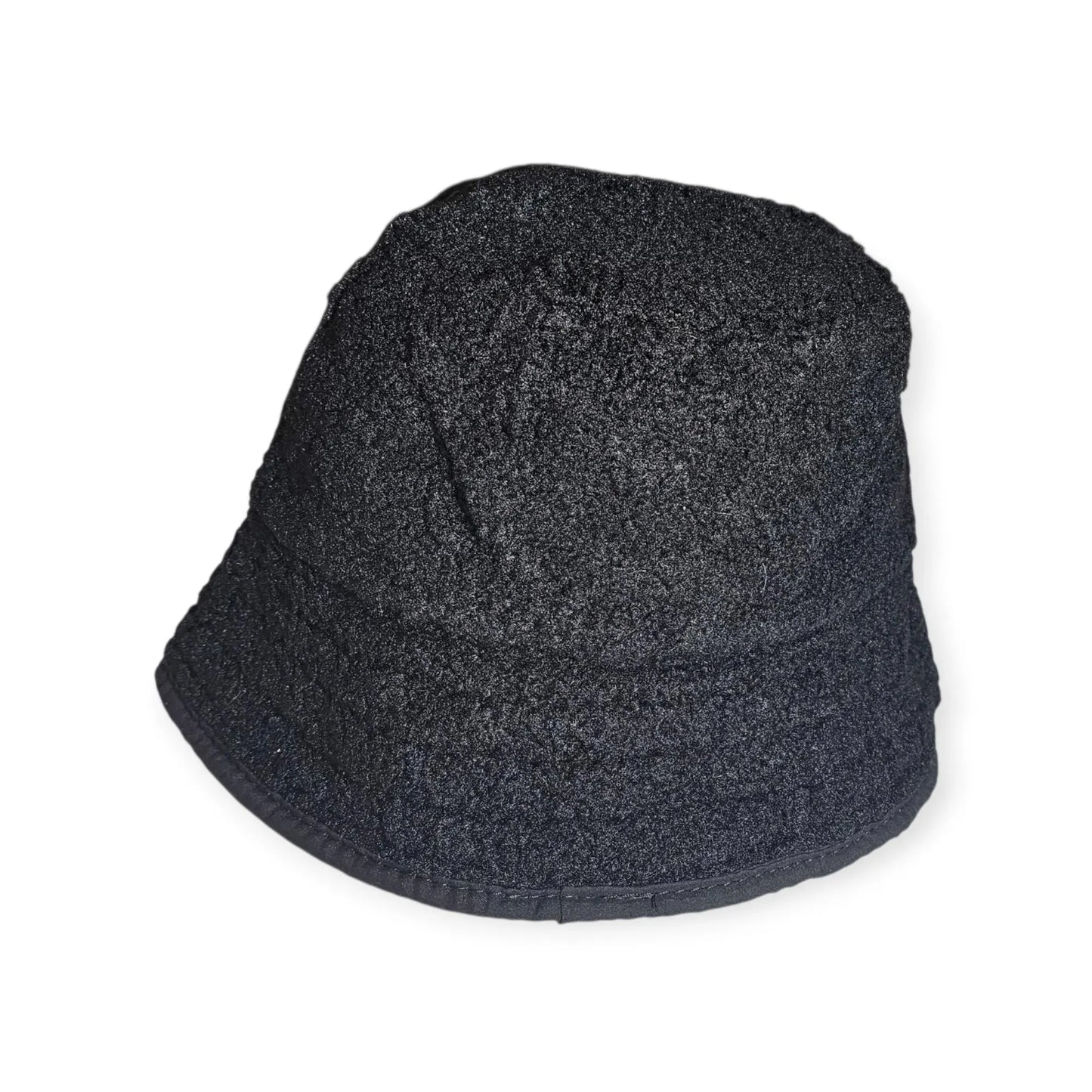 Black Fur Bucket Hat