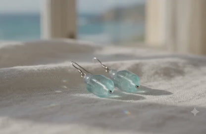 Aquamarine Sterling Silver Earrings